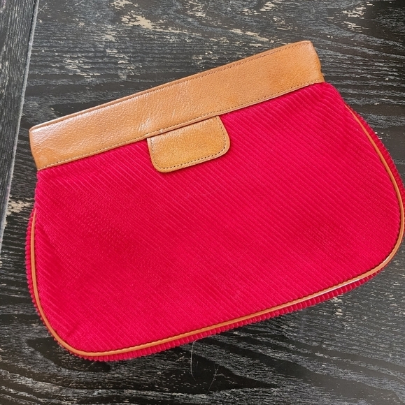 Diane Von Furstenberg Handbags - Diane Von  Furstenberg Vintage Corduroy Clutch